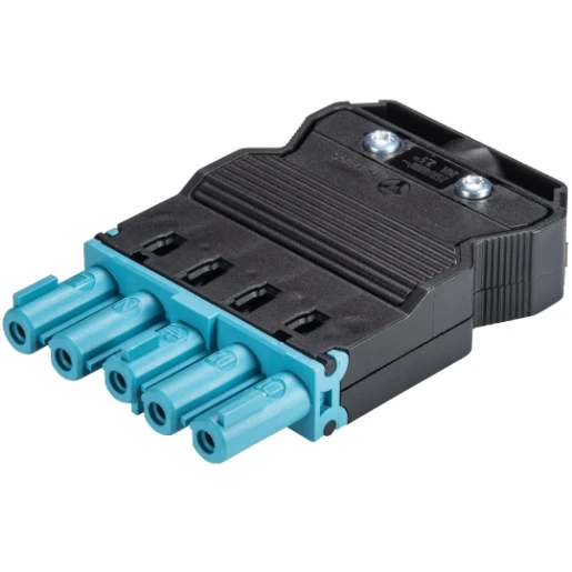 Wieland Gst18i5 kabelsteker female pastelblauw schroef