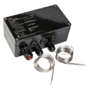 nVent Raychem Mechanische thermostaat voor temperatuurregeling met temperatuurbegrenzer. Geschikt voor gevaarlijke zones. 0-120°C.