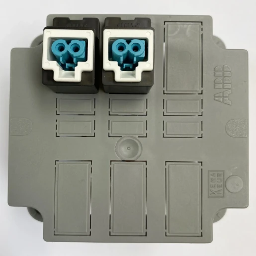 Isolectra ABB HAF DEKSEL MET 2X GST15I2 FEMALE PASTELBLAUW