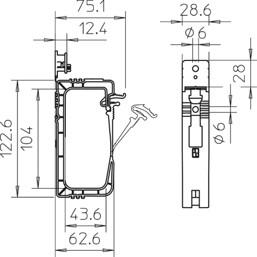 OBO 2031 Grip NYM3x1,5 PP max.40 kabels 3x1,5 2205416