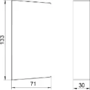 OBO G-SVS Wandgoot naadafdekking 130x70mm Staal RAL 9010 6279764