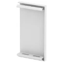 OBO GS Eindstuk wandgoot 135x72mm Halogeenvrij Staal onbehandeld wit RAL 9010 6277270