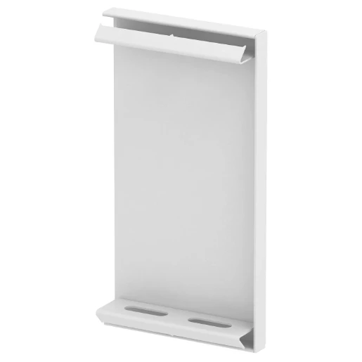 OBO GS Eindstuk wandgoot 135x72mm Halogeenvrij Staal onbehandeld wit RAL 9010 6277270