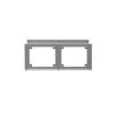 HPL Multibox inbouwpaneel 2-voudig geschikt voor multibox behuizing 2 inbouwelementen 630.0031