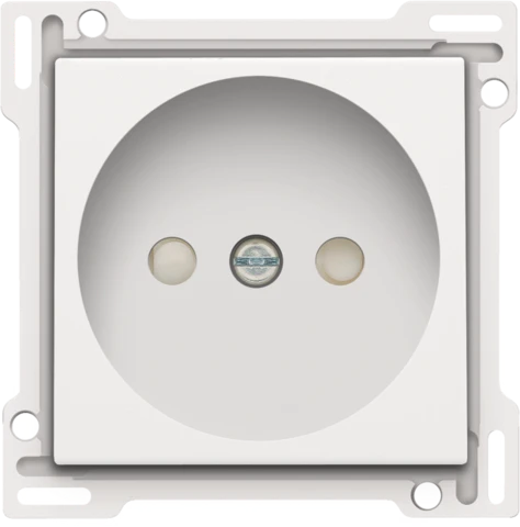 Niko Original / Intense Centraalplaat contactdoos 2-polig centraalplaat wit RAL 9010 101-66501