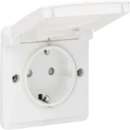 Niko New Hydro wandcontactdoos 2-polig opbouw 16A 250V RA KV Mat wit RAL 9010 IP55 701-36805