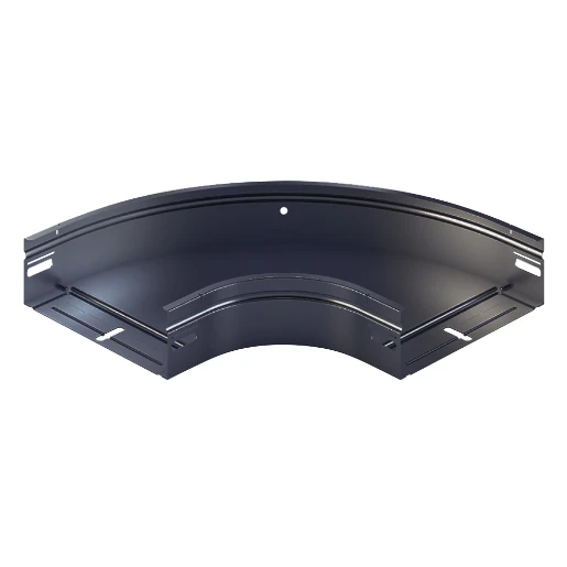 Legrand P31+ bochtstuk kabelgoot 100x60mm Staal 90° antraciet RAL 7021 480751-R7021