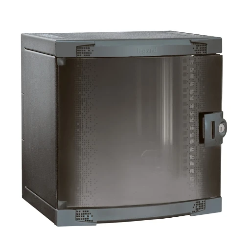 Legrand 10inch wandkast soho 6he vast volglas deur 350x340x300 max12kg ral7016