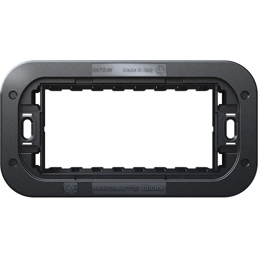 Bticino Axolute Houder modulair schakelmateriaal 0 Horizontaal en verticaal Met schroeven BTH4704W