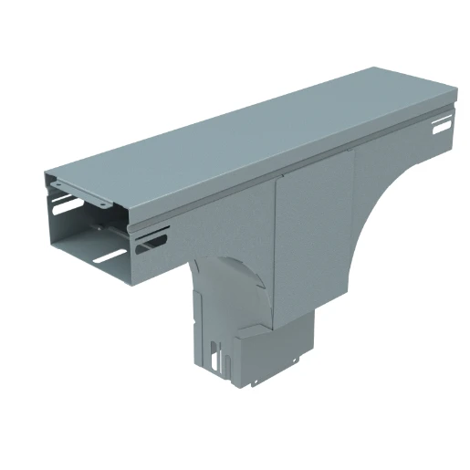 Legrand P31+ bodemaftakstuk kabelgoot T-stuk verticaal vallend dwars 300x60mm sdz 481834