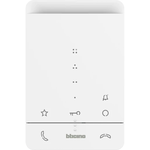 Bticino Classe 100 Deurcommunicatie-binnenpost A16E audio handsfree wit BT344282