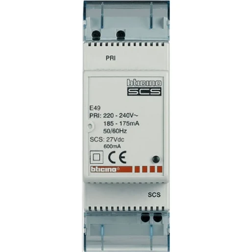 Bticino Livinglight Voedingseenheid bussysteem 600mA DIN-rail BTE49