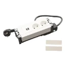 Legrand Incara Multilink - wit - 6 mod. - 2 WCD + 1 USB A+C 15W