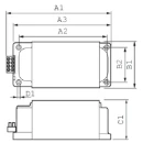 Philips HID-HighPower BHL voorschakelapparaat 50hz conventioneel 207x117x102mm 1000W 8711500996657