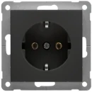 Peha Badora wandcontactdoos insteekcontacten inbouw 16A 250V RA Glanzend zwart RAL 9005 IP20 00276812