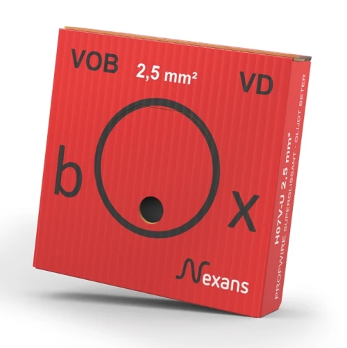 Nexans H07V-U Eca Installatiedraad 2.5mm² rood 100M 10564794