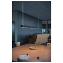 SLV Q-Line pendelarmatuur 3000K 47W 1420x60mm DALI zwart IP20 1001309