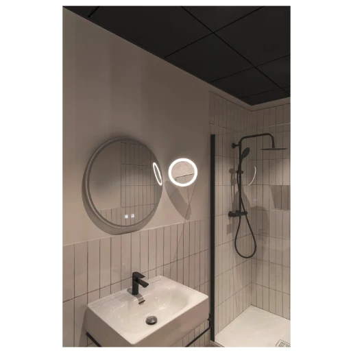 SLV Maganda LED badkamerarmatuur spiegelarmatuur 2700K 45.4lm 280x216mm Ø216mm chroom 1004971