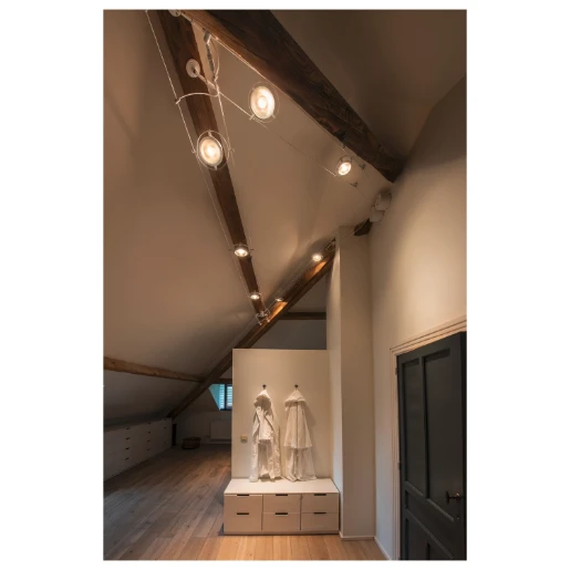 SLV Tenseo System Transformator laagspanningskabelsysteem ringtransformator 110x110x110mm105W 12V dimbaar 138981