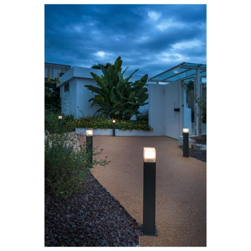 SLV Grafit E27 tuinarmatuur Bolderarmatuur aluminium antraciet IP44 231225