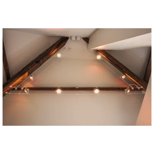 SLV Tenseo System Transformator laagspanningskabelsysteem ringtransformator 110x110x110mm105W 12V dimbaar 138981