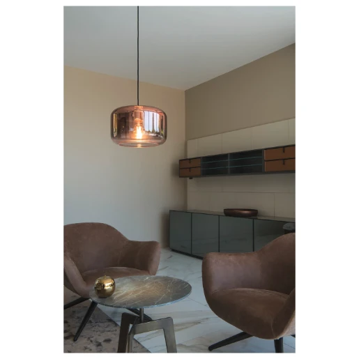 SLV Pantilo E27 pendelarmatuur 15W 172x280mm koper IP20 1003007