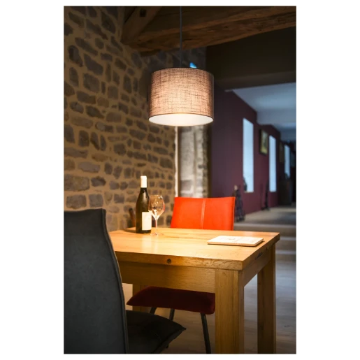 SLV Fenda E27 pendelophanging zonder rozet + open kabeleinde 60W 85x60mm zwart IP20 132660