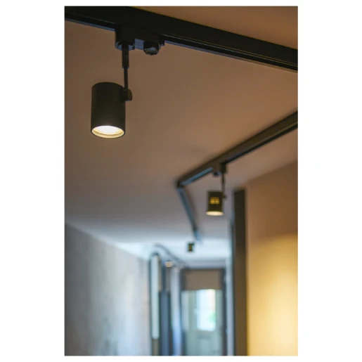 SLV Bima GU10 railspot 3-fase 80x150mm zwart 152240