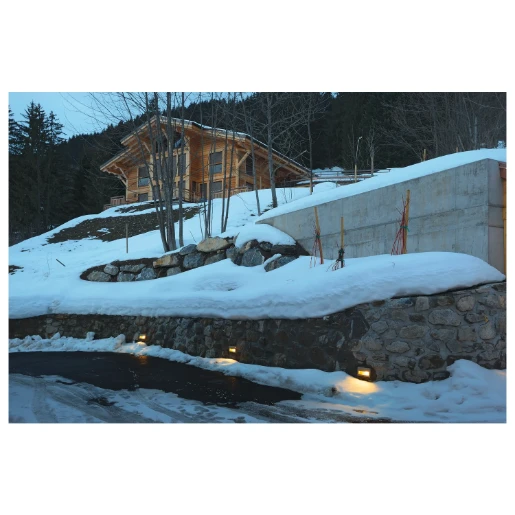 SLV Brick E14 armatuur 40W 227x125mm inbouw wand grijs 229062