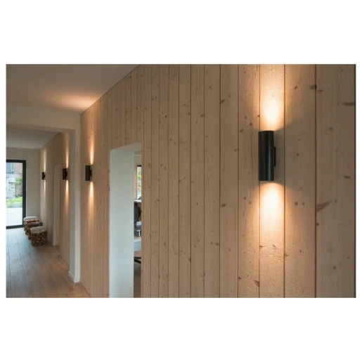 SLV Enola GU10 Armatuur boven/beneden 220x85mm Ø68mm zwart 151800