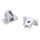 SLV 1~ System Eindkap eindkap spanningsrail 1-fase opbouw (2 stuks) Kunststof 4x35x18mm Wit 143131
