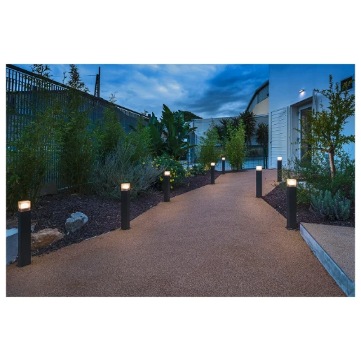 SLV Grafit E27 tuinarmatuur Bolderarmatuur aluminium antraciet IP44 231225