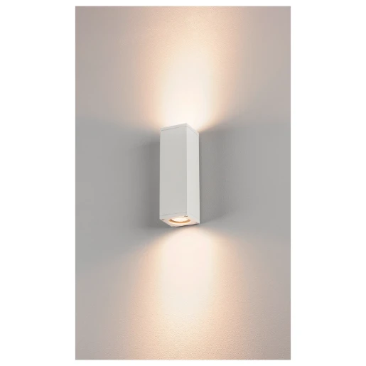 SLV Theo GU10 Armatuur Big Theo op-neer uit 70x225mm wit 229531