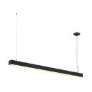 SLV Q-Line pendelarmatuur 3000K 47W 1420x60mm DALI zwart IP20 1001309
