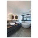 SLV Trukko 60 LED badkamerarmatuur badkamerspiegel 3000K 730lm 610x610mm Ø610mm chroom 1007201