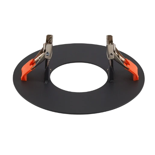 SLV Numinos XS inbouwframe armatuur rond zwart 95x95x130mm Ø95mm Staal 1006135