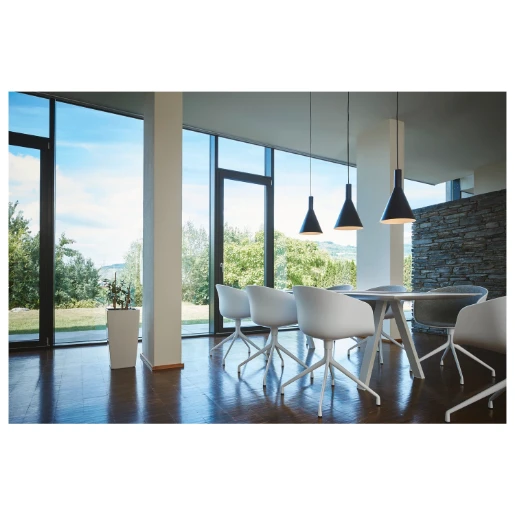 SLV Phelia E27 Hanglamp 23W 420x280mm zwart IP20 133320