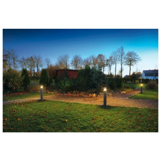 SLV F-Pol E27 tuinverlichtingsarmatuur staand Bolderarmatuur aluminium antraciet IP54 231595