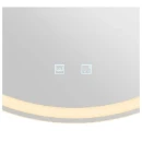 SLV Trukko 80 LED badkamerarmatuur badkamerspiegel 3000K 1100lm 790x790mm Ø790mm chroom 1007200