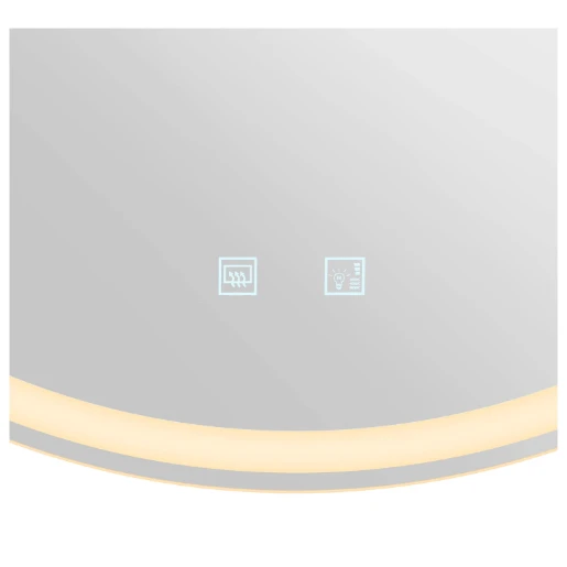 SLV Trukko 80 LED badkamerarmatuur badkamerspiegel 3000K 1100lm 790x790mm Ø790mm chroom 1007200