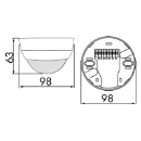 B.E.G. bewegingsmelder pd4 presentiemelder opbouw AC wit IP20 92245