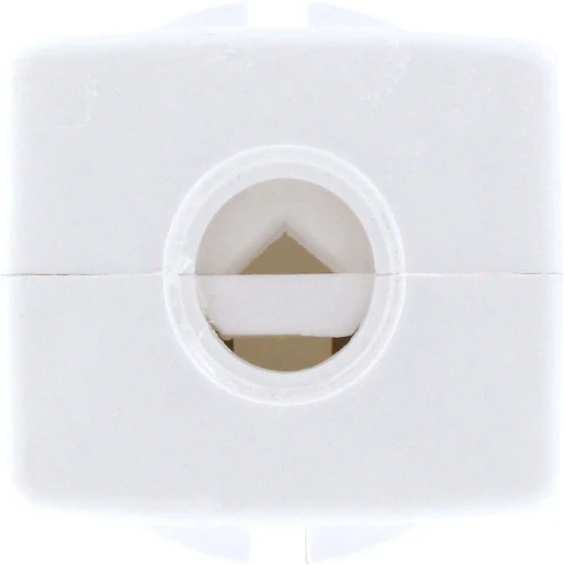 Kopp Stekker kunststof ra klap wit z.ean