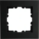 Kopp HK 07 Afdekramen S-Color 1-voudig Horizontaal en verticaal Zwart RAL 9005 IP20 406850007