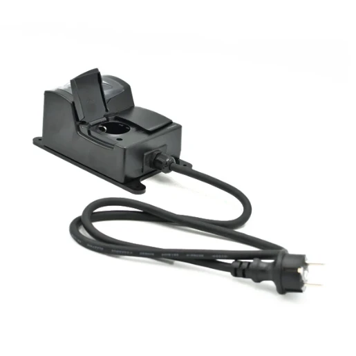 Norwesco aardlekschakelaar portable 30ma zwart 16A 2p IP44 480253