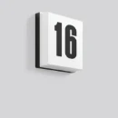 RZB LED Supervlakke huisnummerarmatuur 4000K 230lm 226x226mm >80° - Steekklem zwart 221167.003