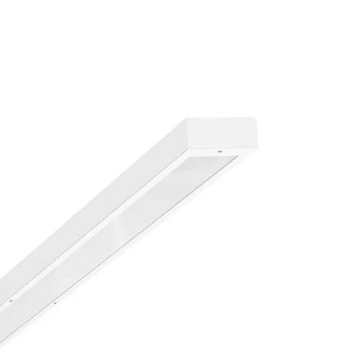 Regiolux Ballea LED Sporthalarmatuur 4000K 10600lm 1563x200mm DALI-2 DALI 21-40° Steekklem wit 67428026690