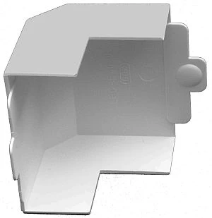 Canalit M5 Buitenhoek 60x60mm RAL 9010 955606