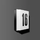 RZB LED Supervlakke huisnummerarmatuur 4000K 230lm 226x226mm >80° - Steekklem zwart 221167.003