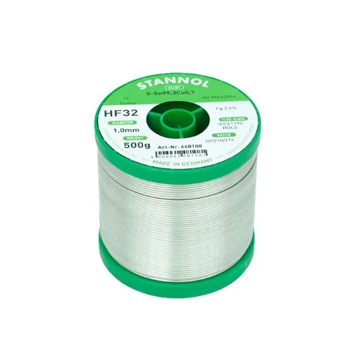 Stannol HF32 Soldeertin SN99,3CU0,7 648108 500g 1mm 99040532