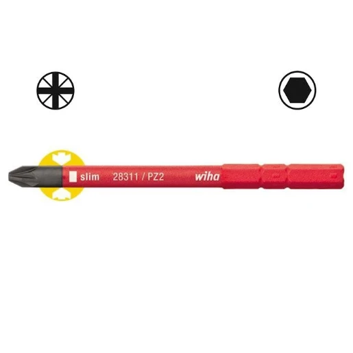 Wiha Slimvario Electric Bit Pozidriv 2831-12 75mm 22034586